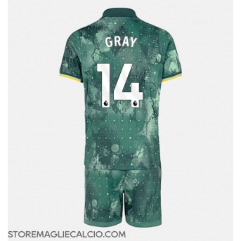 Tottenham Hotspur Archie Gray #14 Maglia Gara Terza Repliche 2024-25 Bambino